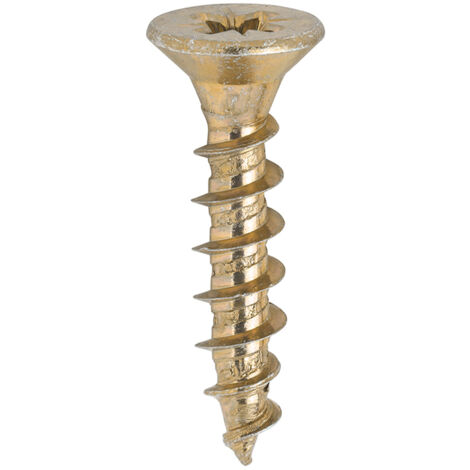 TIMco 5.0 x 25mm Solo Zinc & Yellow Woodscrew Qty 200