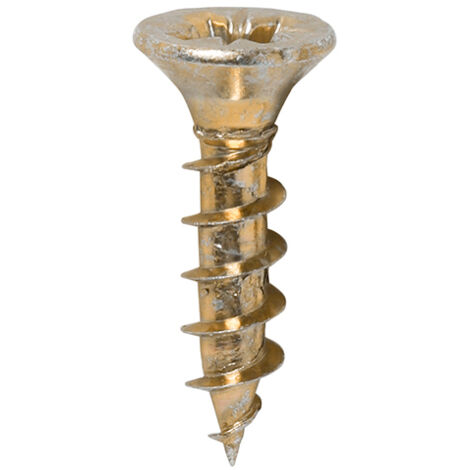 TIMco 3.5 x 15mm Solo Zinc & Yellow Woodscrew Qty 200