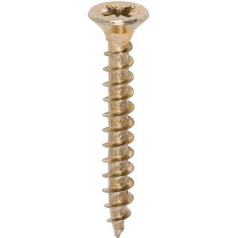 TIMco 4.5 x 35mm Solo Zinc & Yellow Woodscrew Qty 200