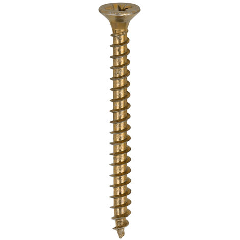 TIMco 4.0 x 45mm Solo Zinc & Yellow Woodscrew Qty 200