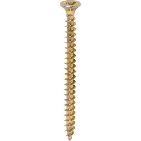 TIMco 4.5 x 60mm Solo Zinc & Yellow Woodscrew Qty 200