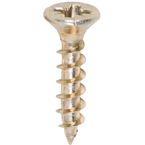 TIMco 3.5 x 17mm Solo Zinc & Yellow Woodscrew Qty 200