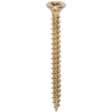 TIMco 4.5 x 50mm Solo Zinc & Yellow Woodscrew Qty 200