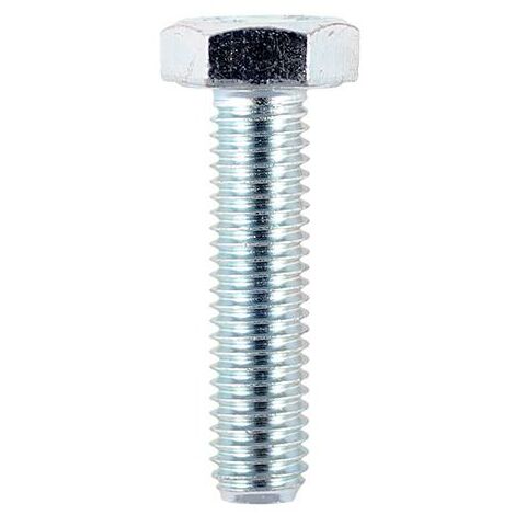 TIMCO M12 x 25mm Hexagon Head Tensile Zinc Set Screw Grade 8.8 - 100