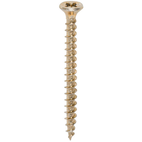 TIMco 3.5 x 40 Solo Zinc & Yellow Woodscrew Qty 200