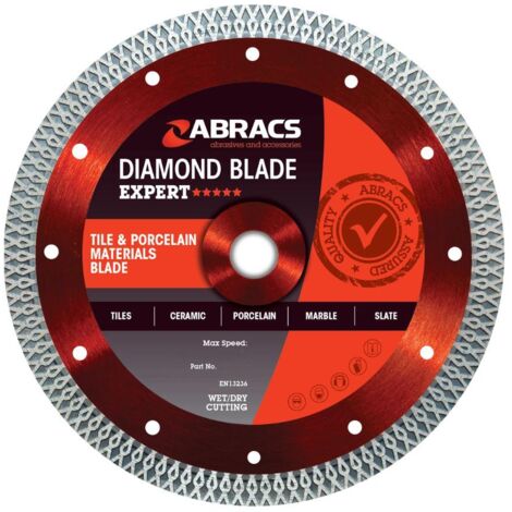 Abracs EXPERT 115mm x 1.2mm x 22mm TCB Tile & Porcelain Cutting Diamond Blade