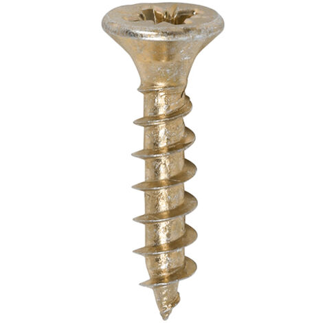 TIMco 4.0 x 20mm Solo Zinc & Yellow Woodscrew Qty 200