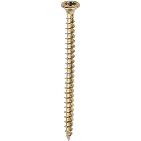 TIMco 5.0 x 78mm Solo Zinc & Yellow Woodscrew Qty 200