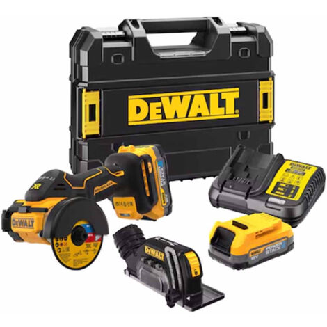 DEWALT XR BL Cordless Cut Off Tool 18V 2 x 1.7Ah Li-ion 76mm Disc DEWDCS438E2T
