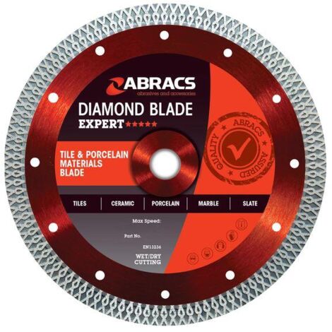 Abracs EXPERT 250mm TCB Tile & Porcelain Cutting Diamond Blade