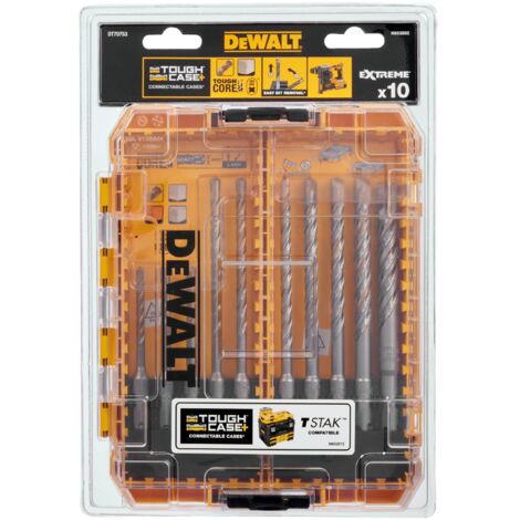 DeWalt DT70753-QZ Extreme 10 Piece SDS Plus Masonry Drill Bit Set