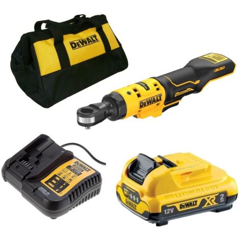 Dewalt DCF504D1-GB 12v XR 1/4"" Open Head Ratchet - 1 x 2.0Ah + Carry Bag