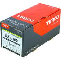 TIMco 5.5 x 100mm Hex Head Self Drilling Heavy Section TEK Screws With 16mm Washer Qty 100