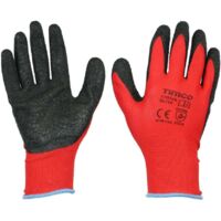TIMCo Light Grip Gloves Crinkle Latex Coated Polyester Size X Large