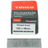 TIMco FirmaHold Straight 16g x 38mm Galv Brad Nail No Gas Qty 2000