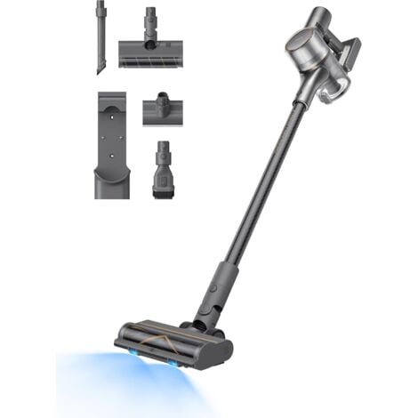 Dreame R20 Aspirateur Balai sans Fil puissante de 190AW, Autonomie 90min, Détection de saleté, Affichage LED, Lumières Bleues,Design Anti-emmêlement, Nettoyage de Maison,Poils et Tapis