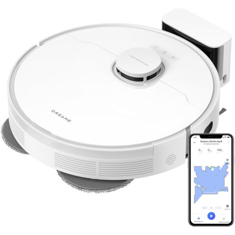 Dreame - L10s Pro Gen 3, 13 000 Pa, Système de Lavage des Sols DuoScrub, Serpillière à Levage Automatique de 7 mm, Puissant Nettoyage des Tapis/Moquette, Batterie 5 200 mAh