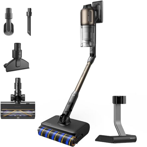 Dreame - Z30ProAqua Aspirateur Balai sans Fil - 28 000 Pa / 855W - pour Nettoyage Humide, Humide/Sec, Nettoyage Auto et Séchage à Air Chaud, Tuyau Flexible 90°