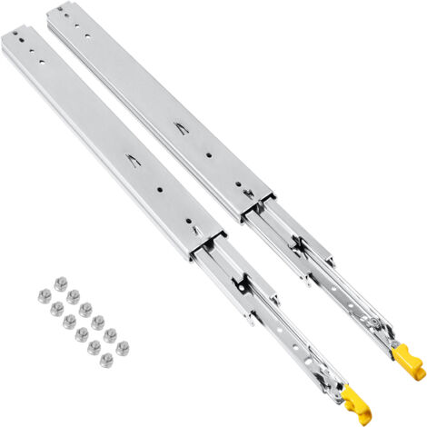Schubladenschienen 76mm - Vollauszug Mit Kugellager | Bis 220kg Tragkraft | 1150mm