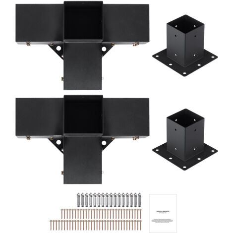 Pergola Halterungsset Für 4x4 Pfosten - Schräge Dachmontage DIY Garten