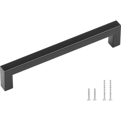 Fransiton Waschtischarmatur Matt Schwarz – 10,2 Cm Lochabstand, 2 Griffe, Mit Pop-Up-Ablauf & Schläuchen