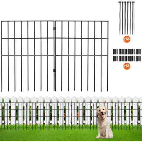 Tierabsperrzaun 30 Paneele – 13 M Länge, Rostfrei, Kein Graben Nötig, Für Garten, Hof & Terrasse, Schützt Vor Hunden & Kaninchen