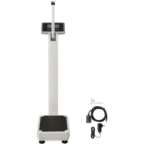 Mophorn Balance médicale numérique, balance professionnelle pour médecin, mesure du poids et de la taille, toise intégrée, IMC, capacité de 500 lb, multifonction pour la maison, l'hôpital et la salle