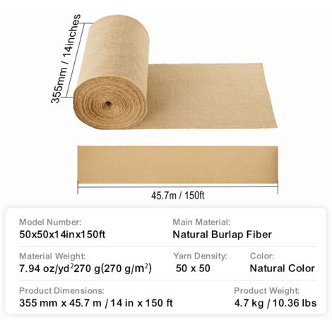 Natürliche Sackleinen Tischband, Jute Tischläufer im Vintage, Khaki Natürliche Sackleinen Tischband, Jute Tischläufer im Vintage, Khaki