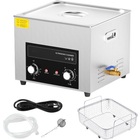 Mophorn 15L Ultraschallreiniger, 360 W digitale Schallkavitationsmaschine mit Heizung und Timer, für Laborwerkzeuge, Autoteile, Vergaser, Metallteile, Messing