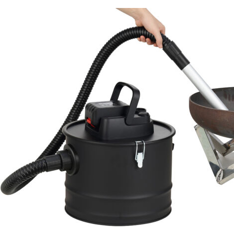 KAMINER Aschesauger 10L 800W - Mit HEPA Filter Und Blasfunktion Für Kamin & Grill