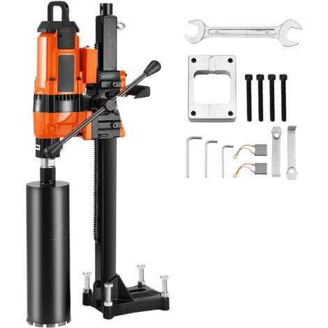 Mophorn Core Bohrmaschine, 0,8 - 11,8 Zoll Bohrdurchmesser, 3500W robuster Betonkernbohrer mit Ständer und Bit, nass/trocken, für Beton, Ziegel, Marmor