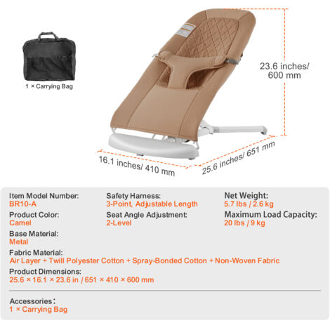 Vibrierende Babywippe Babywippe Mit Vibration & Musik  Beruhigender  Kindersitz 0-2 Jahre Bis 9 Kg