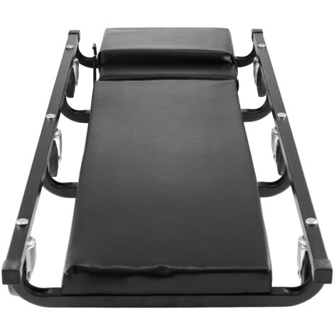 Mophorn Mechaniker-Rollbrett für die Werkstatt, 1016 mm, 136,1 kg Tragkraft, Rollbrett für Kraftfahrzeuge mit 6 Lenkrollen,verstellbarer gepolsterter Kopfstütze, robuster Stahlrahmen, niedriges Profil