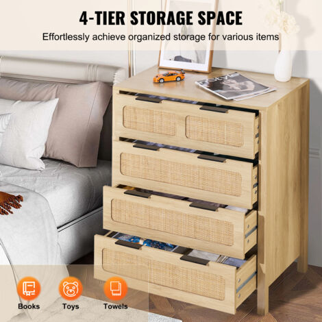 Beautysofa KOMMODE Home Mit 4 Schubladen, 100 Cm, Mit Griffen, Eiche Artisan Jetzt Nur Online