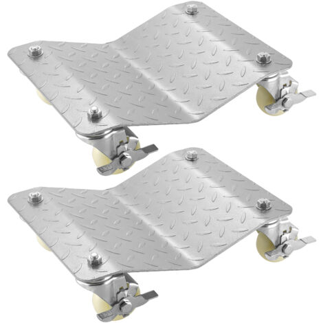 Mophorn Fahrzeug Positionierung Rad Dollies, 680Kg pro Dolly, 2Pcs Reifen Auto Dollies, Auto Skate Dolly, Van Positionierung Garage Jack (1/5)
