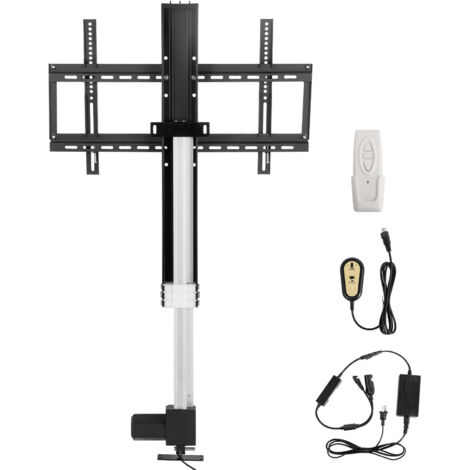 Mophorn Motorized TV Lift Stand, Heavy Duty Electric TV Mount Bracket für 26„-60“ Flachbildschirm LCD/LED/OLED Plasma TVs, Auto Lift, Schwarz