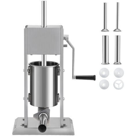 Manuelle Wurstmaschine Aus Edelstahl - Mit 3 Fülltüllen