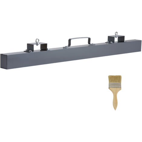 Mophorn 93lbs hängendes magnetisches Kehrwerkzeug, magnetische Gabelstaplerkehrmaschine in Industriequalität, Stahlmaterial zum Aufsammeln von Nägeln, Bolzen, Eisenspänen und Metallen