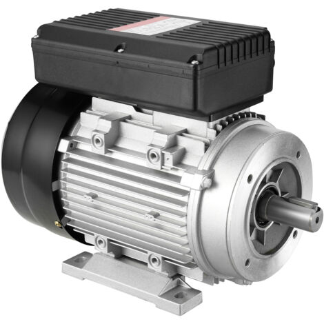 Mophorn-Elektromotor, Luftkompressormotor, einphasig, 7,1 A, 220–240 V, 1,1 kW, 2800 U/min, 90S B34-Rahmen, 24 mm Keilwelle, Rechts-/Linkslauf für landwirtschaftliche Maschinen und allgemeine Geräte