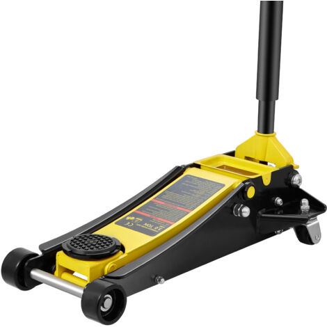 Mophorn 3 Tonnen Low Profile Floor Jack, Heavy-Duty Stahl, Doppelkolben Schnellhub, Hubbereich 3.35"-19.69“
