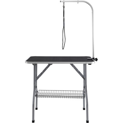 Mophorn-Arm für Tierpflegetisch mit Klemme, 915 x 610 mm, faltbar für mittelgroße und kleine Hunde, inklusive No-Sit-Halter, 149,7 kg Tragkraft