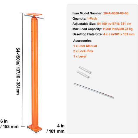 8-tlg. Hauswagenheber Set - Verstellbar 28-40.6cm Bis 4 Tonnen Tragkraft