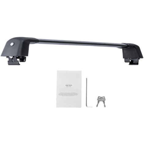 Mophorn Universal-Dachträger-Querträger, max. 122,8 cm (48,4 Zoll) Aluminium-Dachträger-Querträger, passt ohne Lücke auf geriffelte Seitenschienen, 100 kg Tragkraft, verstellbare Querträger