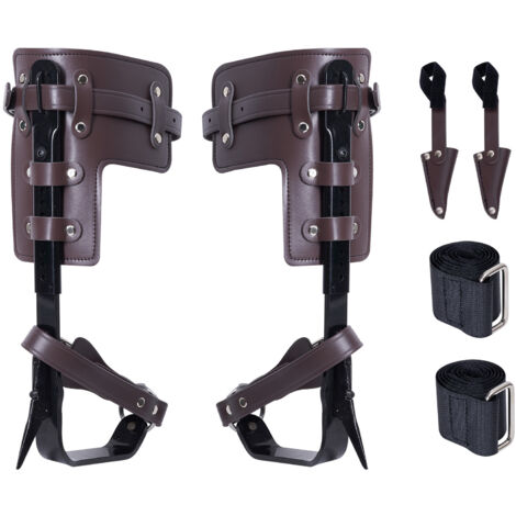 Baumkletterspikes Set - 38cm Kletterkrallen Mit Handschuhen Für Baumarbeiten