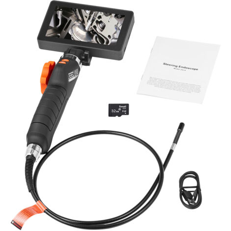 Mophorn-Gelenk-Endoskopkamera, Zweiwege-Gelenk-Endoskop-Inspektionskamera mit 5 Zoll IPS 1080P, 6,4 mm winziger Linse, 8 LED-Leuchten, 8-facher Zoom. Ideal für Auto- und Sanitärinspektionen (4,9 Fuß)