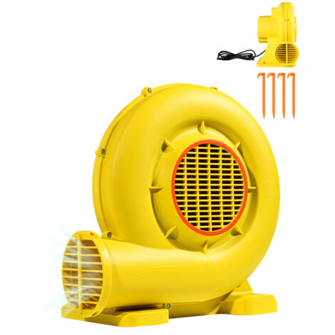 Mophorn Aufblasbarer Gebläse, 590 W und 690 W, 1,0 PS Hüpfburg-Gebläse, kommerzieller elektrischer Luftgebläseventilator für Aufblasartikel, 2750 U/min, ideal für Hüpfburg, Wasserrutschen, gelb
