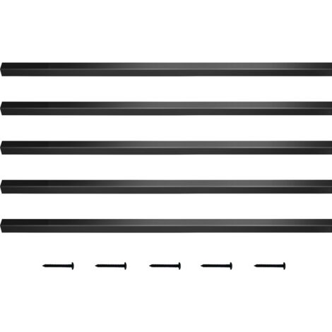 Mophorn Terrassenbaluster, 101er-Pack Metallspindeln, 26 x 0,75 Zoll Aluminium-Geländer mit Schrauben, quadratische Baluster für Holz- und Verbundterrassen, Außentreppen-Terrassengeländer