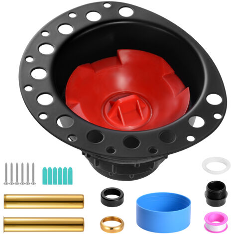 Badewannen Knopf Schwarz - Messing Drehknopf Mit Überlaufschutz