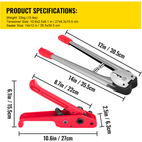 PP-Band, B 12 mm/L 1000 m, inkl. Kunststoffklemmen | AJ Produkte AT