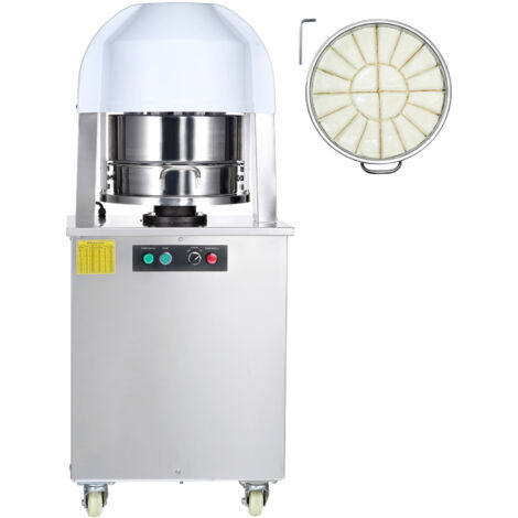 Mophorn Elektrischer Teigteiler und -rundmacher, 20-teilig, automatisch, 65–265 g, Motor aus reinem Kupfer, Tablett aus Edelstahl 304, für Bäckereien und Restaurants